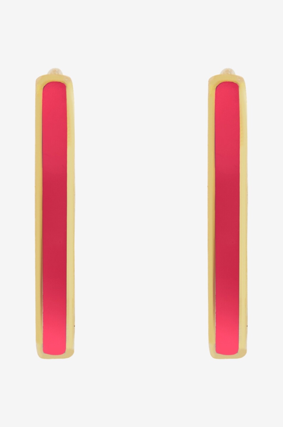 Goldene Creolen Enamel Midi