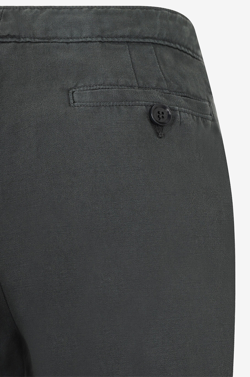 Cotton and linen straight leg chinos