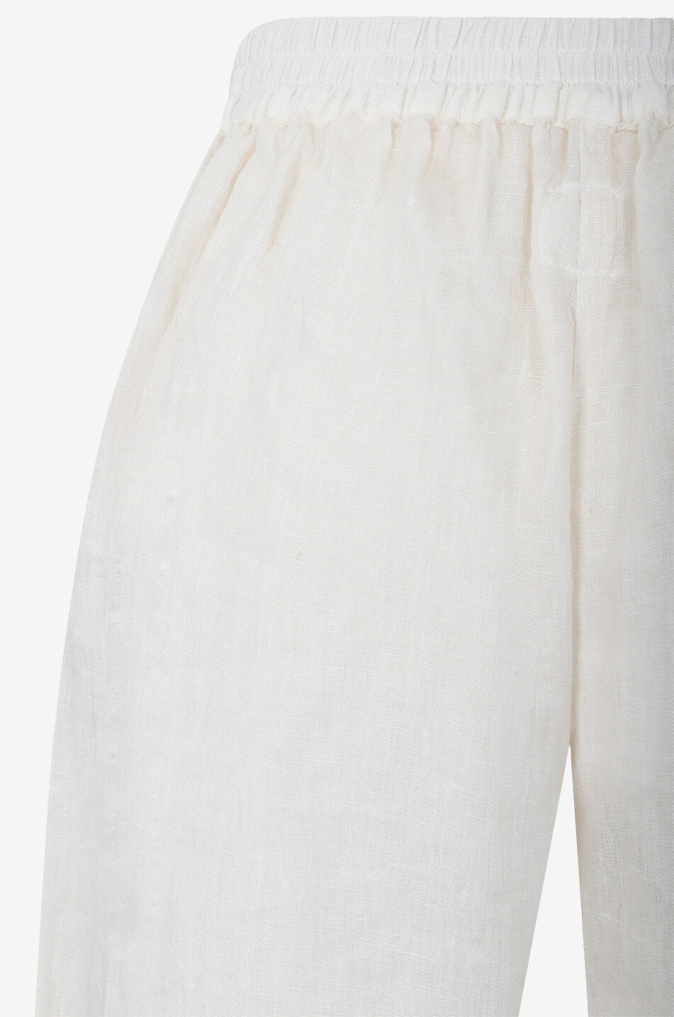 120% LINO Linen wide-leg trousers Women LIGHT GREY 3