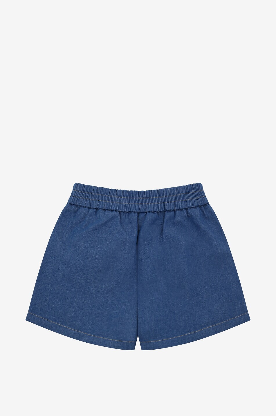 MONCLER Baby-Cargo-Shorts aus Chambray Baby MITTELBLAU 2