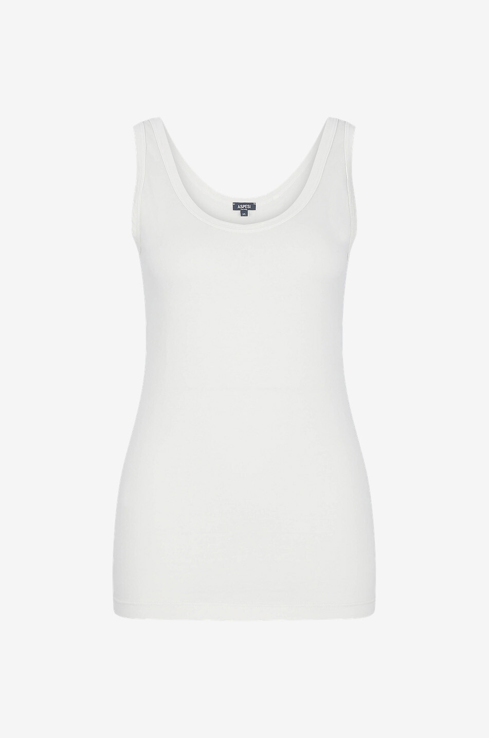 ASPESI Cotton tank top Women Light beige 1