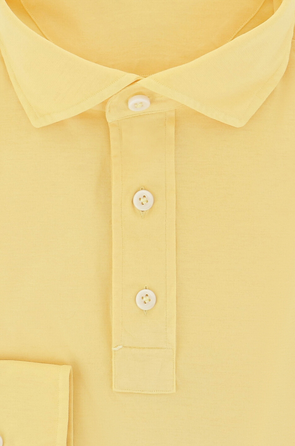 GIAMPAOLO Langärmeliges Polohemd aus Baumwolle Mola Herren GELB 2