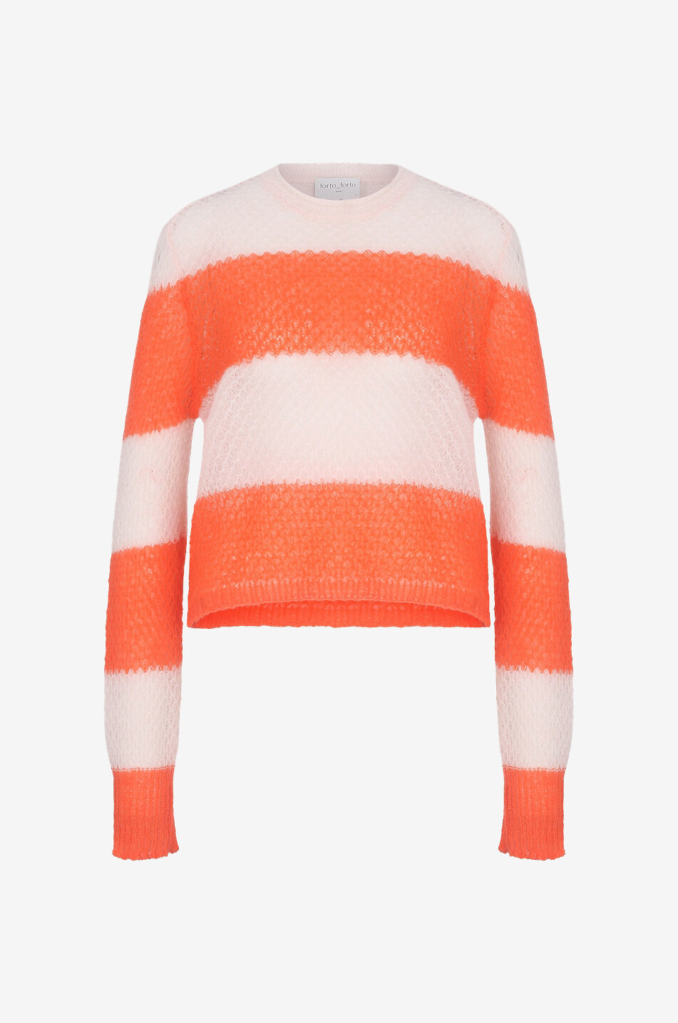 Pullover mit Rundhalsausschnitt aus Mohair