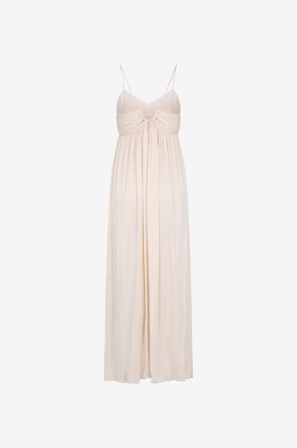 FORTE FORTE Viscose and silk maxi dress Women BEIGE 2