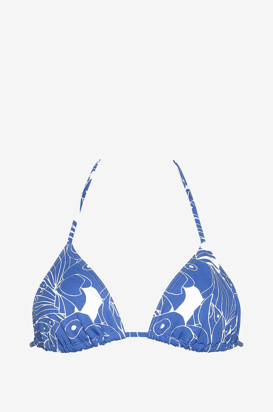 Haut de bikini triangle imprimé perroquet Carlos