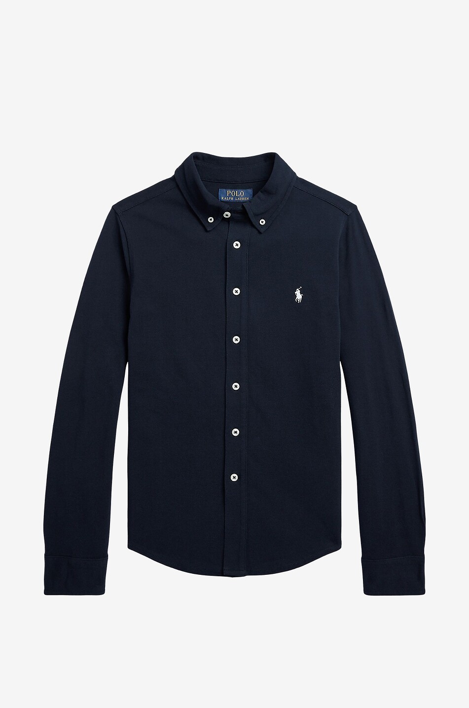 POLO RALPH LAUREN Chemise adolescent à manches longues Featherweight Pony Garçon BLEU FONCE 1