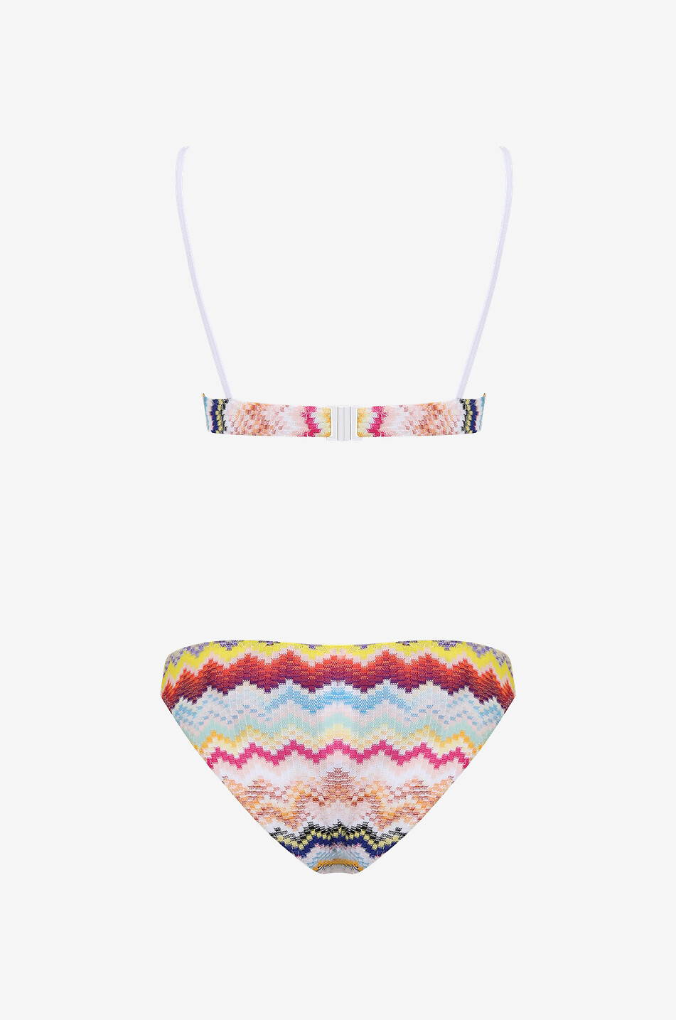 Bikini balconnet en maille zig zag