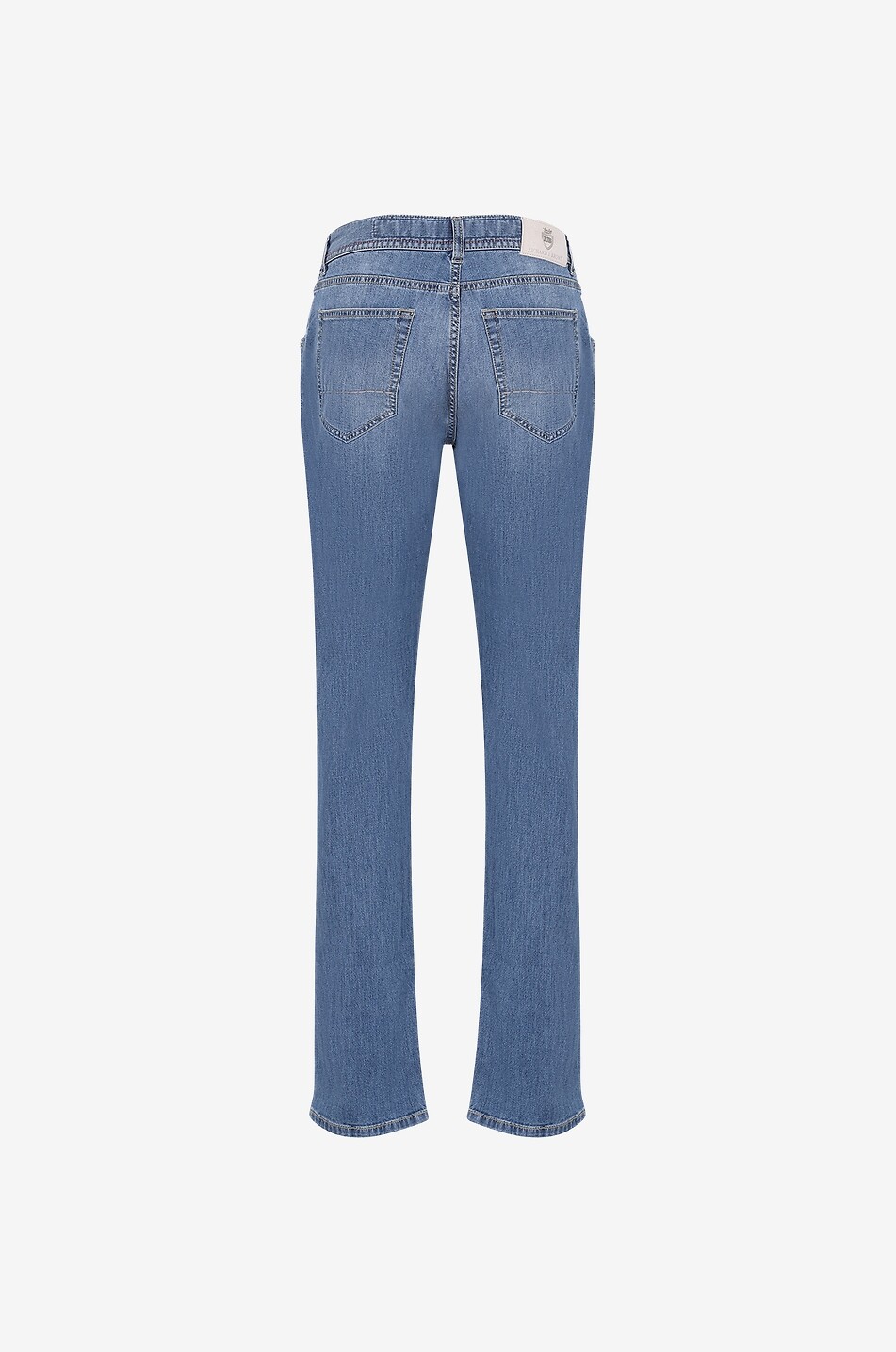 RICHARD J. BROWN Tokyo Luxury Precious Fibers faded cotton and silk slim fit jeans Men MEDIUM BLUE 2