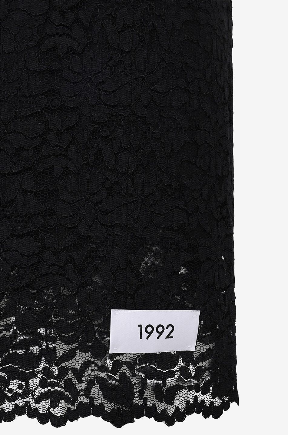 DOLCE & GABBANA Figurbetontes Mini-Trägerkleid aus Spitze 1992 Damen SCHWARZ 3
