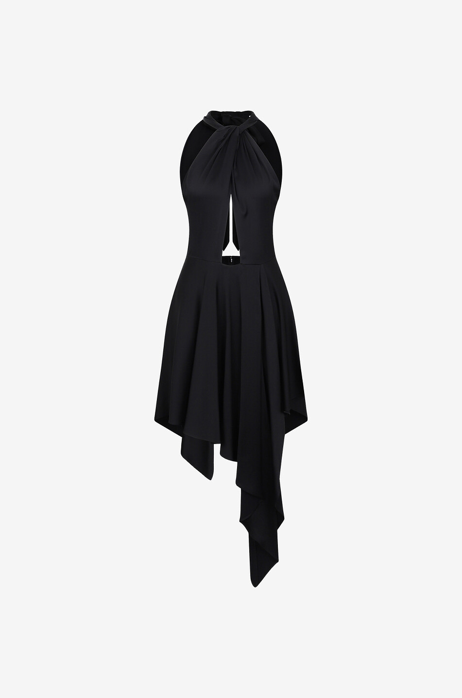 Asymmetrisches Neckholder-Kleid