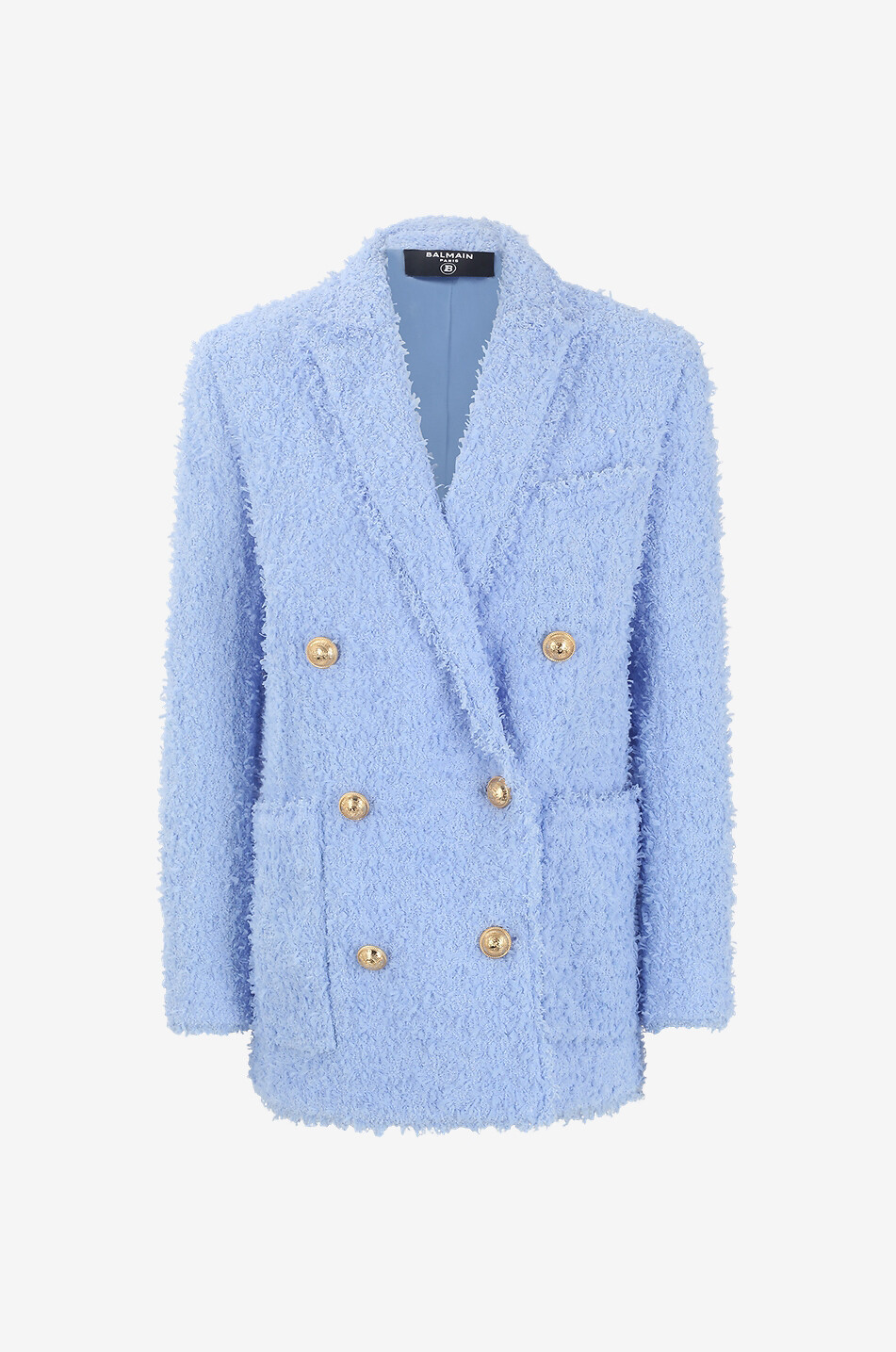Zweireihiger Oversize-Tweed-Blazer