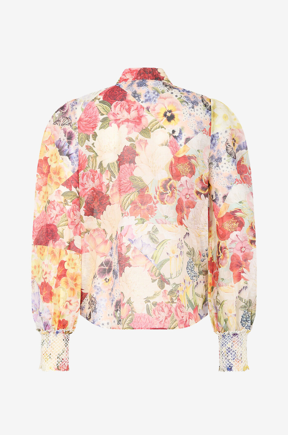 ZIMMERMANN Blouse en gaze à jabot Wonderland Tuxedo Femme MULTICOLORE 2
