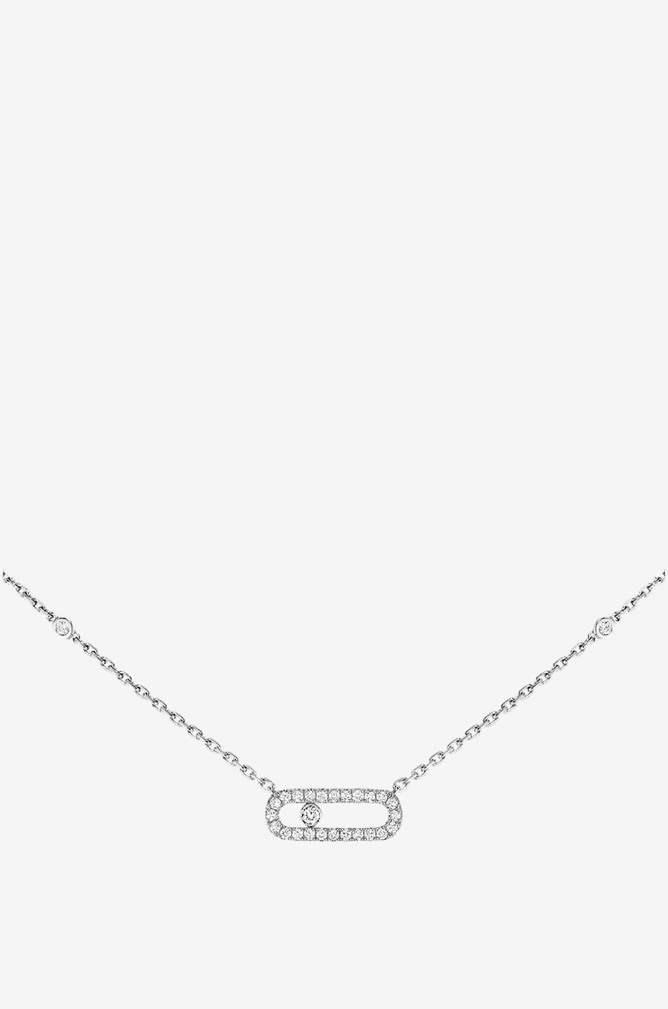 MESSIKA Collier en or blanc et diamants Move Uno Pavé Femme GRIS 2