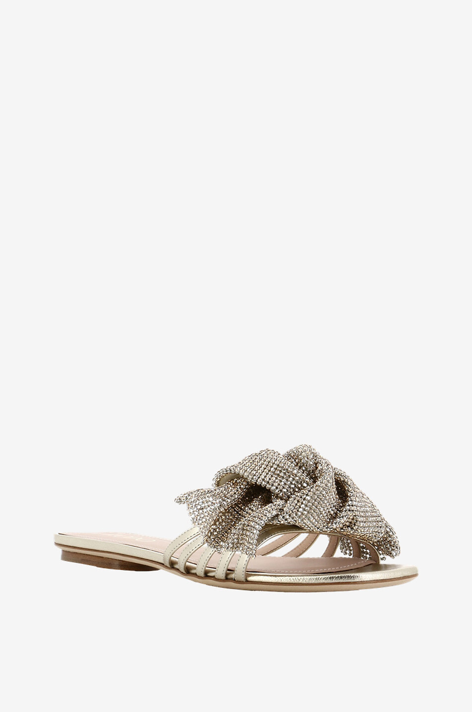 Mules plates en cuir Anais