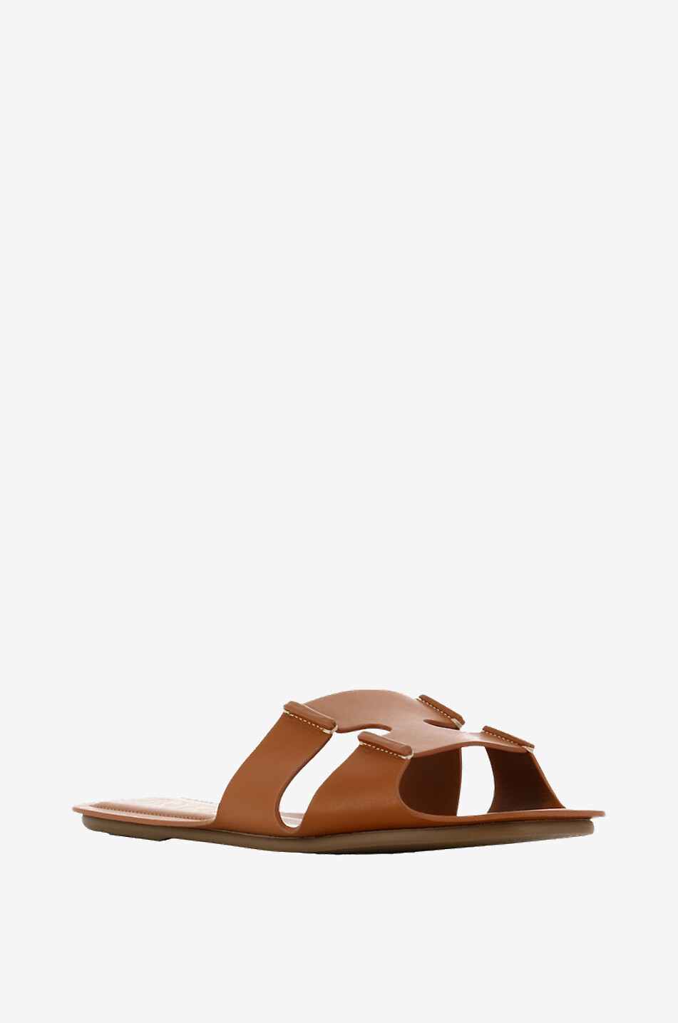 RODO Sellier leather flat mules Women BROWN 1