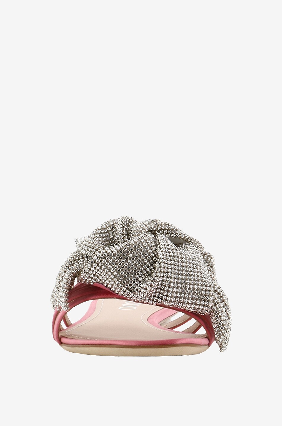 Mules plates en satin Anais