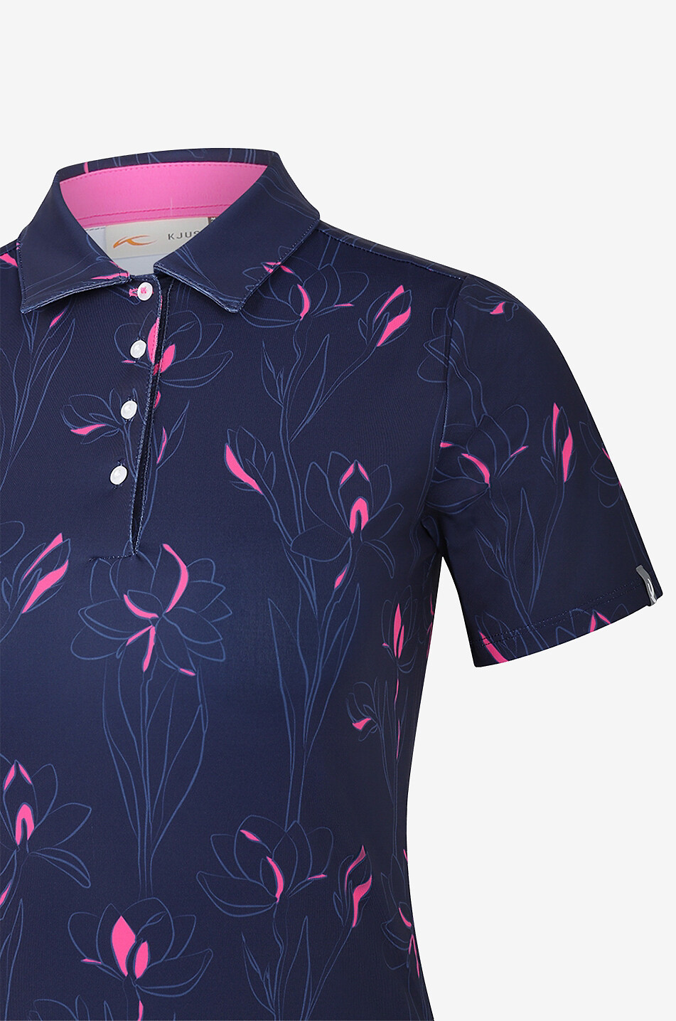 KJUS Polo de golf ajusté imprimé Enya Femme MULTICOLORE 3