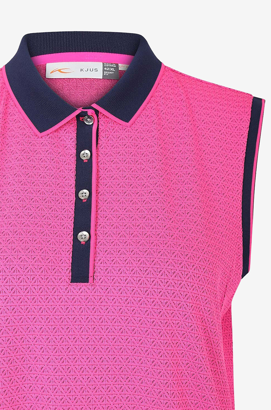 KJUS Polo de golf sans manches Ella Structure Femme MULTICOLORE 3