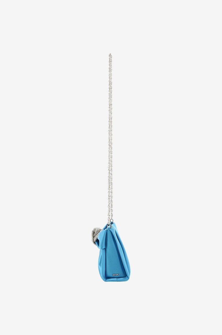 RODO Schultertasche aus Satin Asia Damen HELLBLAU 4