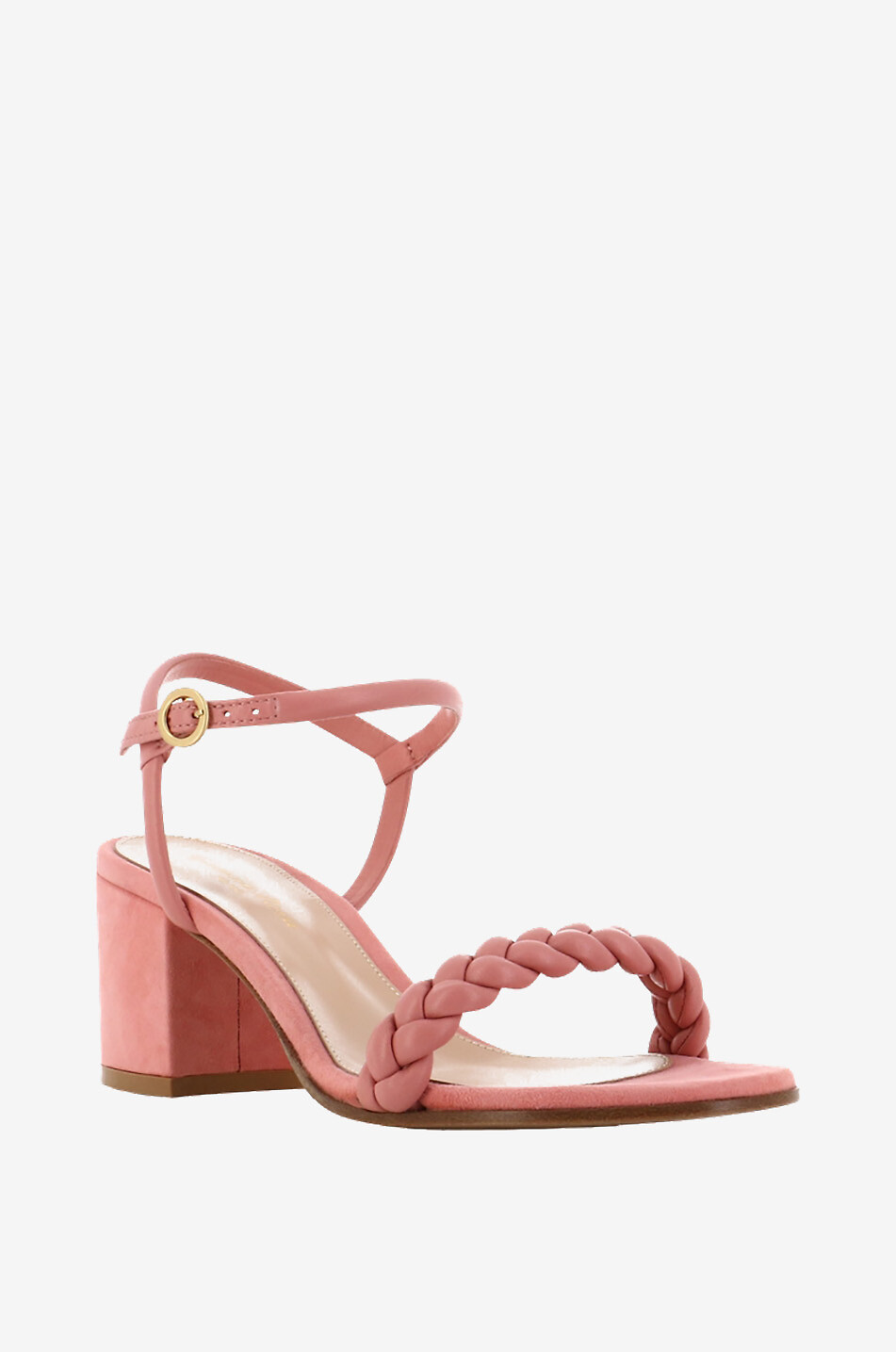 Blockabsatz-Sandalen aus Wild- und Glattleder Cruz 60