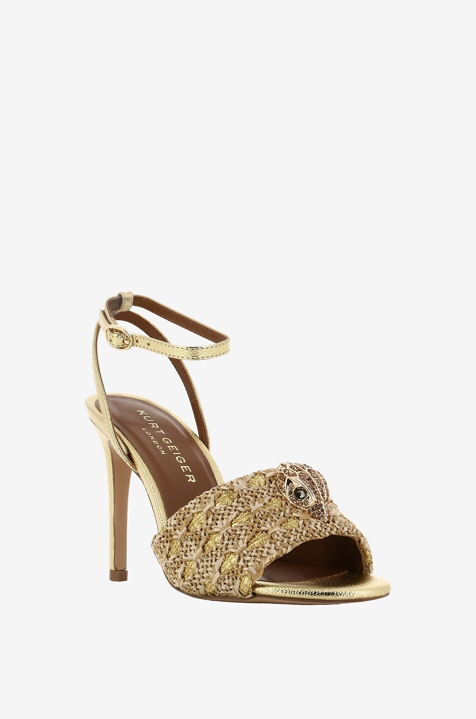 Kensington raffia heeled sandals