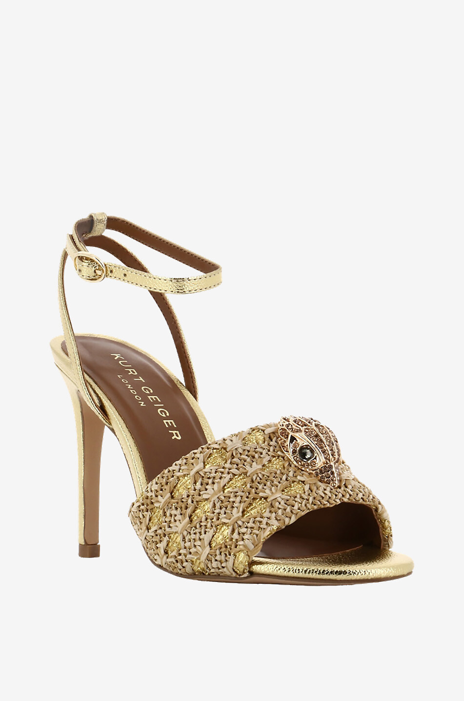 Sandales à talon en raphia Kensington