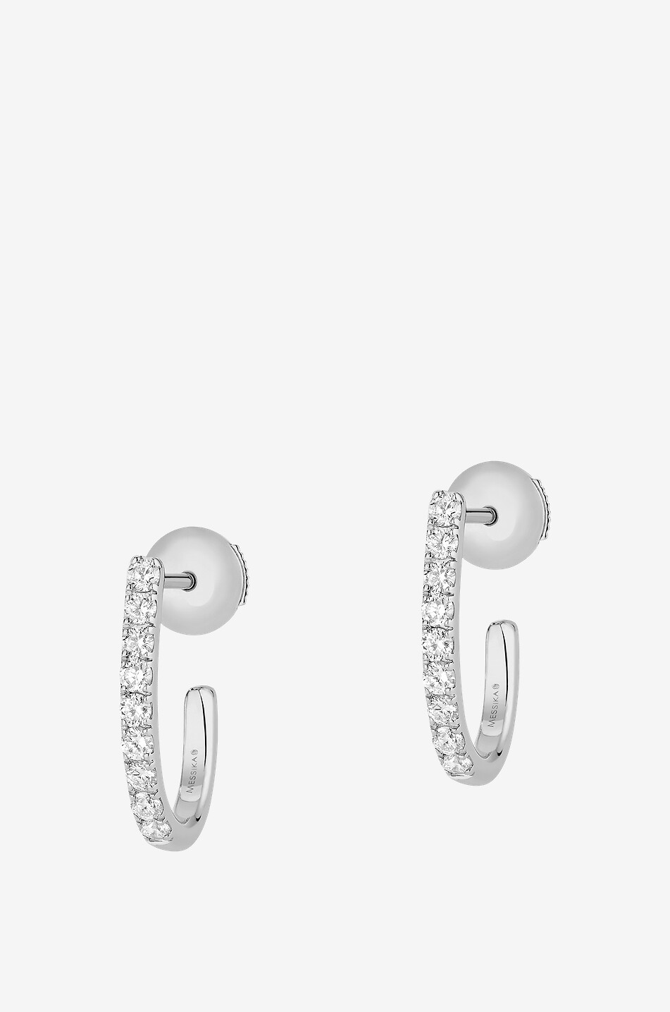 MESSIKA Creolen aus Weissgold und Diamanten Gatsby XS Damen GRAU 1