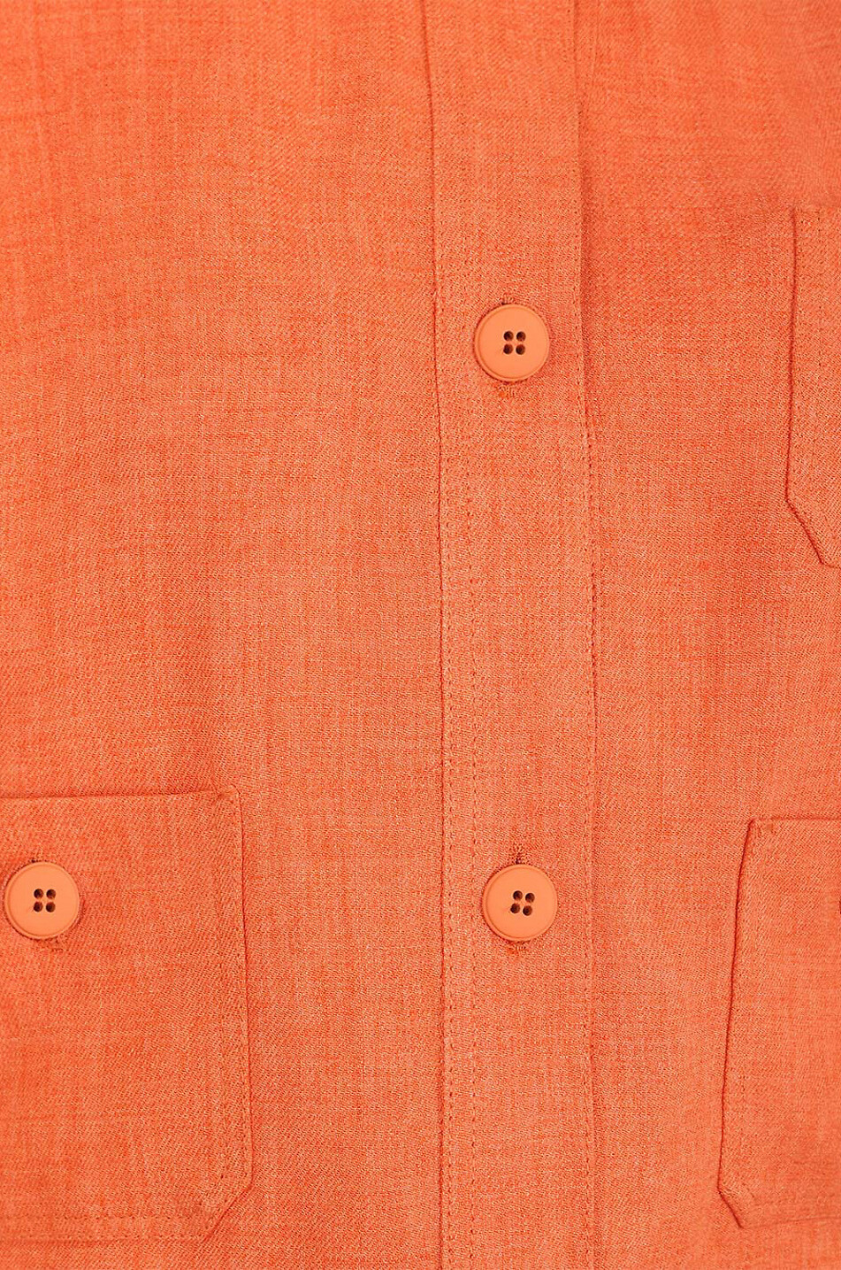 MAX MARA STUDIO Fumana boxy linen suit jacket Women ORANGE 3