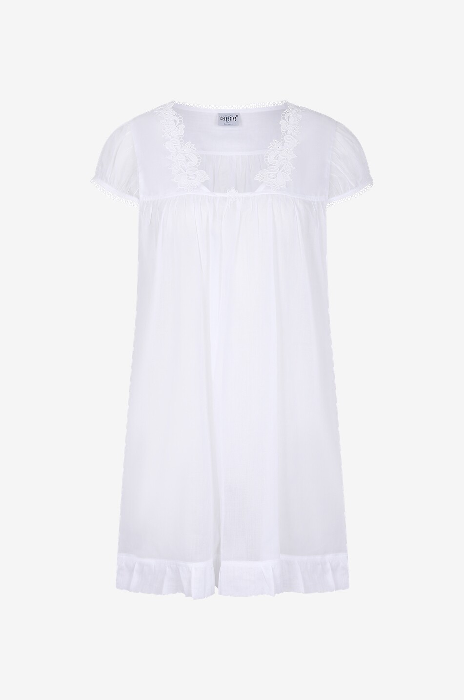 CELESTINE Liza cotton nightdress Women WHITE 1