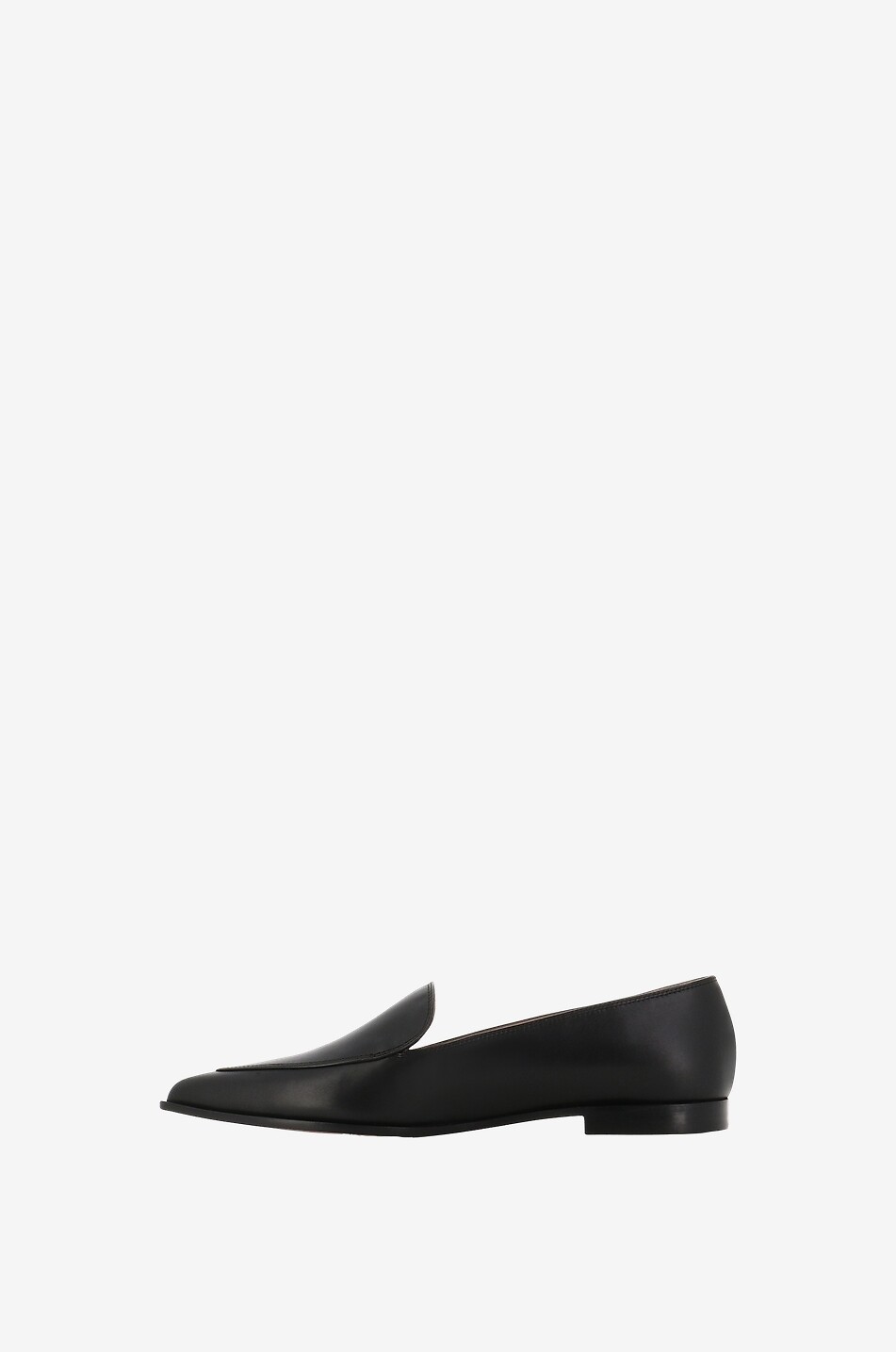GIANVITO ROSSI Mocassins à bout pointu en cuir Perry Femme NOIR 3