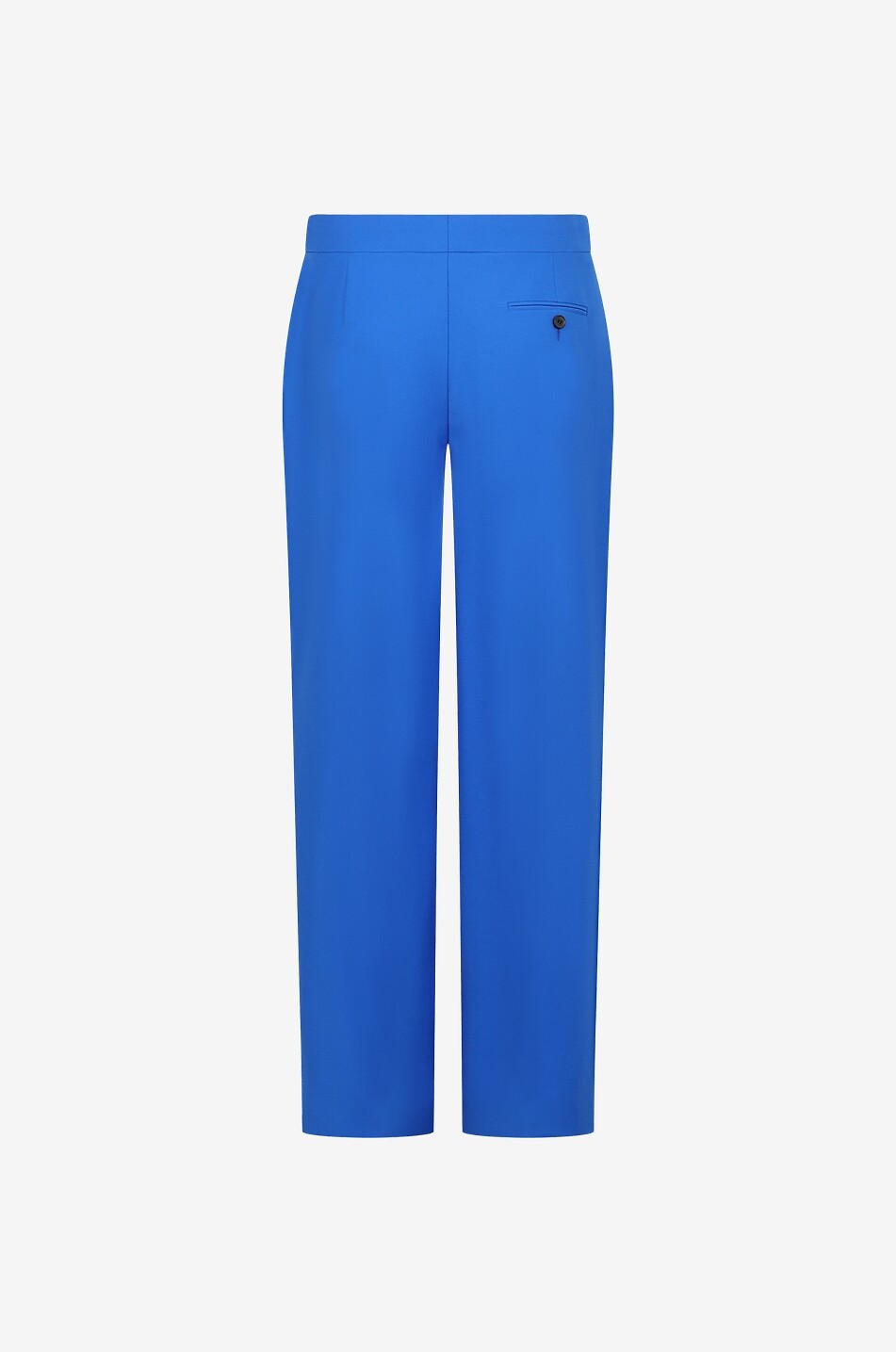 Galaxy Blue fluid wide-leg wool trousers