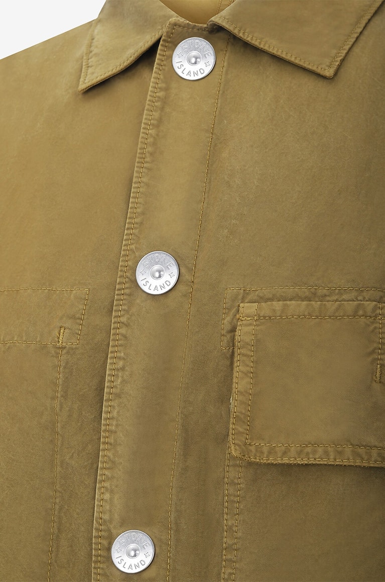 STONE ISLAND 11729 Twill-TC cotton blend overshirt Men [akeneo-beigefonce] 3