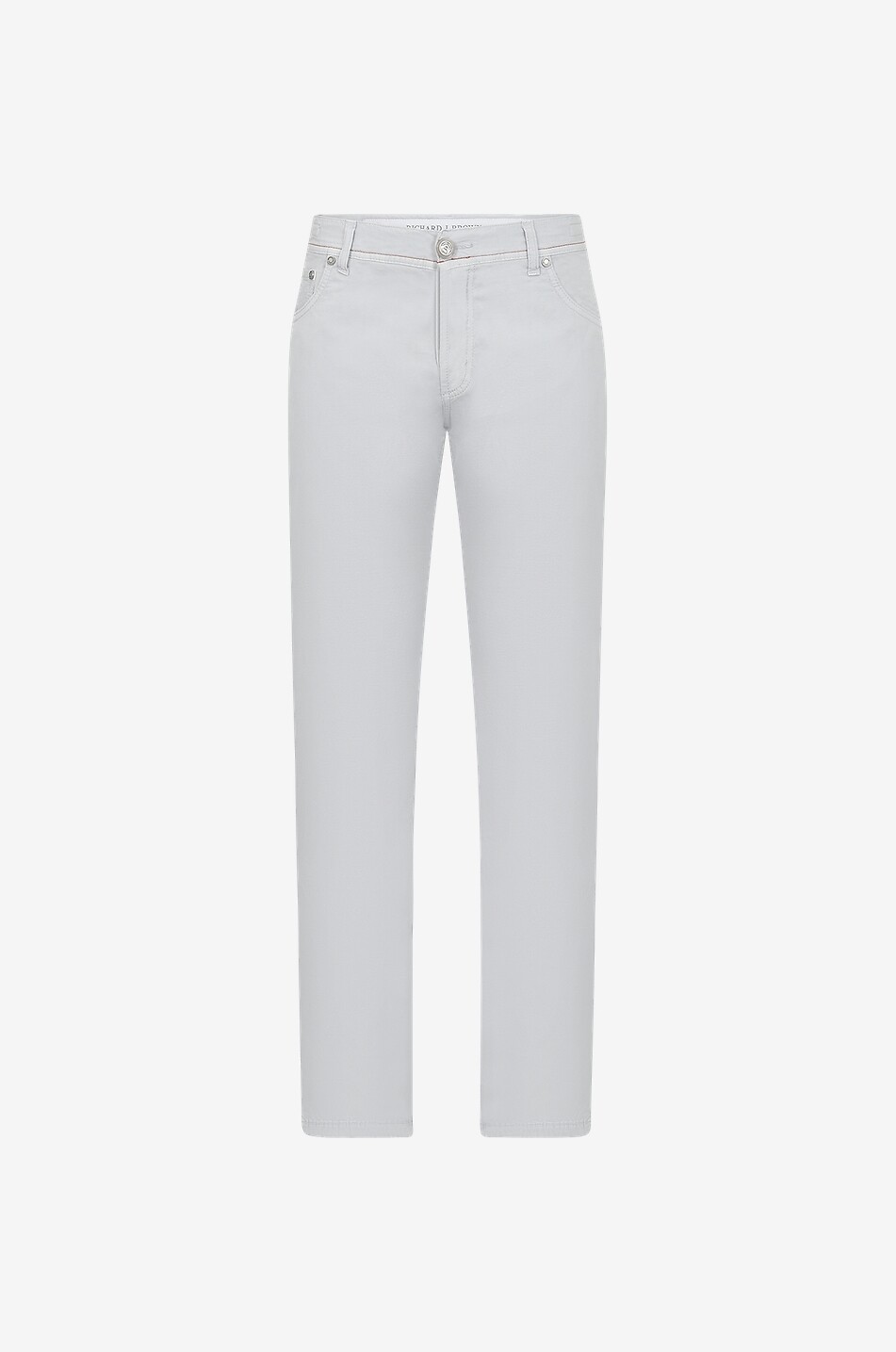 RICHARD J. BROWN Tokyo lyocell slim fit chino trousers Men LIGHT GREY 1