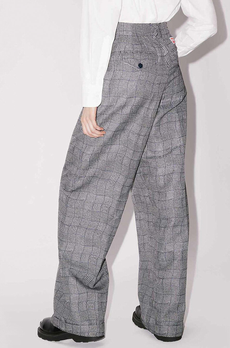 Pantalon droit Wavy Check