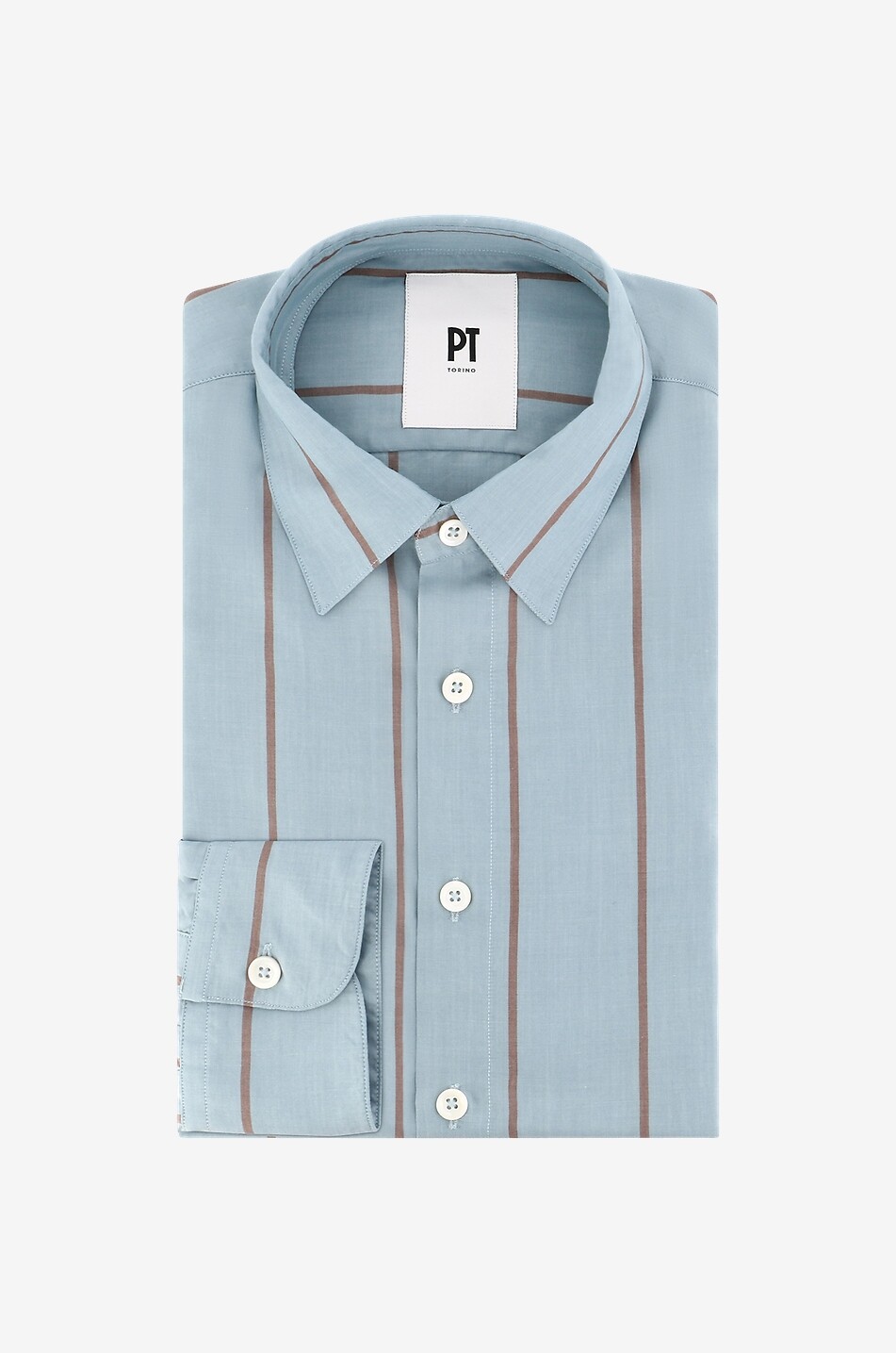 Long-sleeved striped shirt