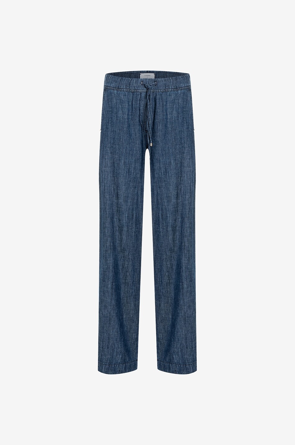Alicia chambray straight leg trousers