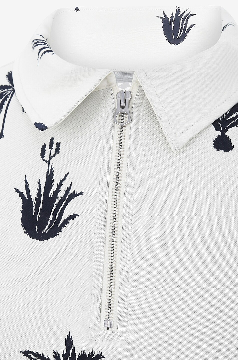 Palm Tree All Over jaquard short-sleeved polo shirt
