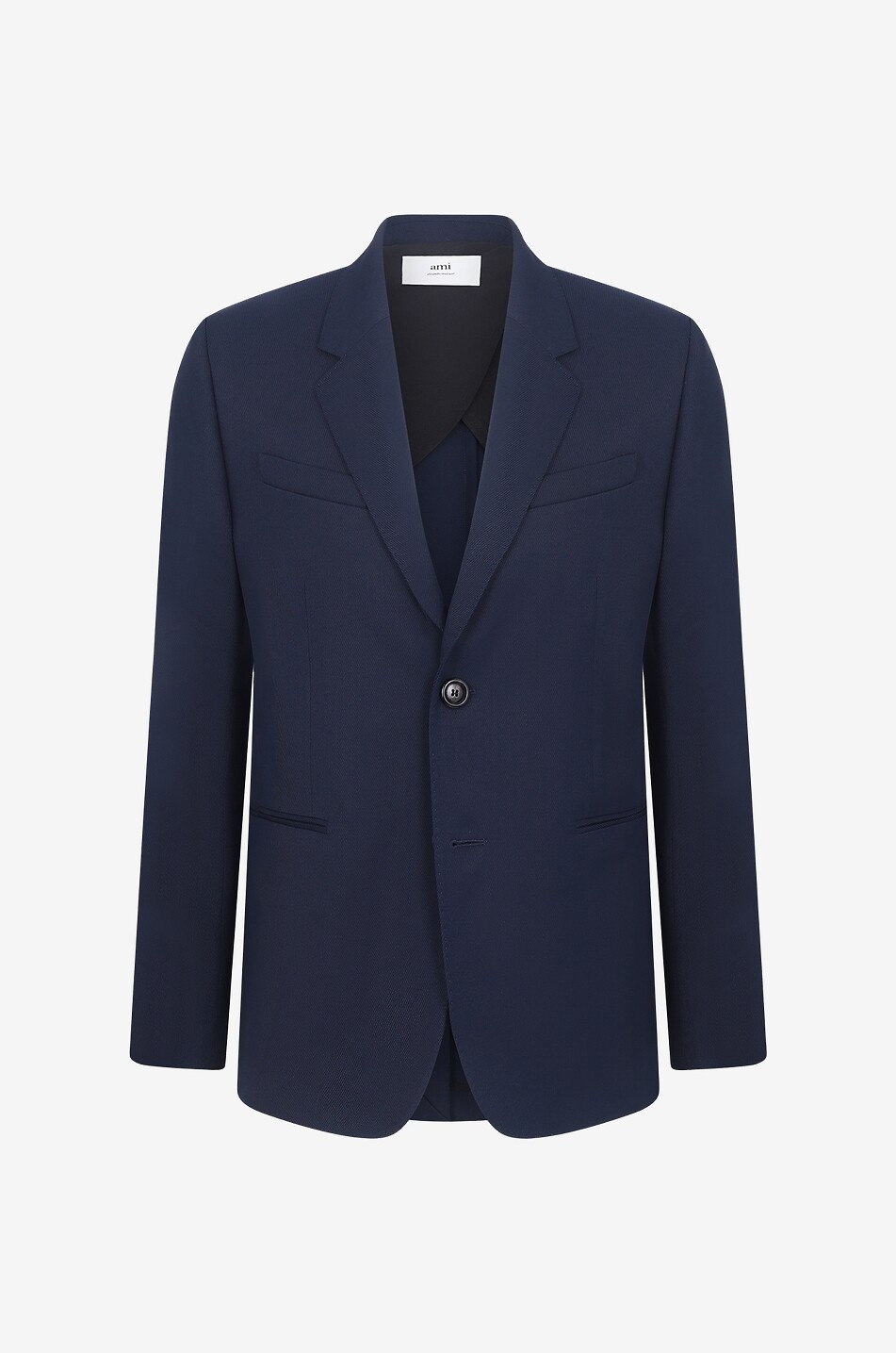 Single-breasted wool blazer