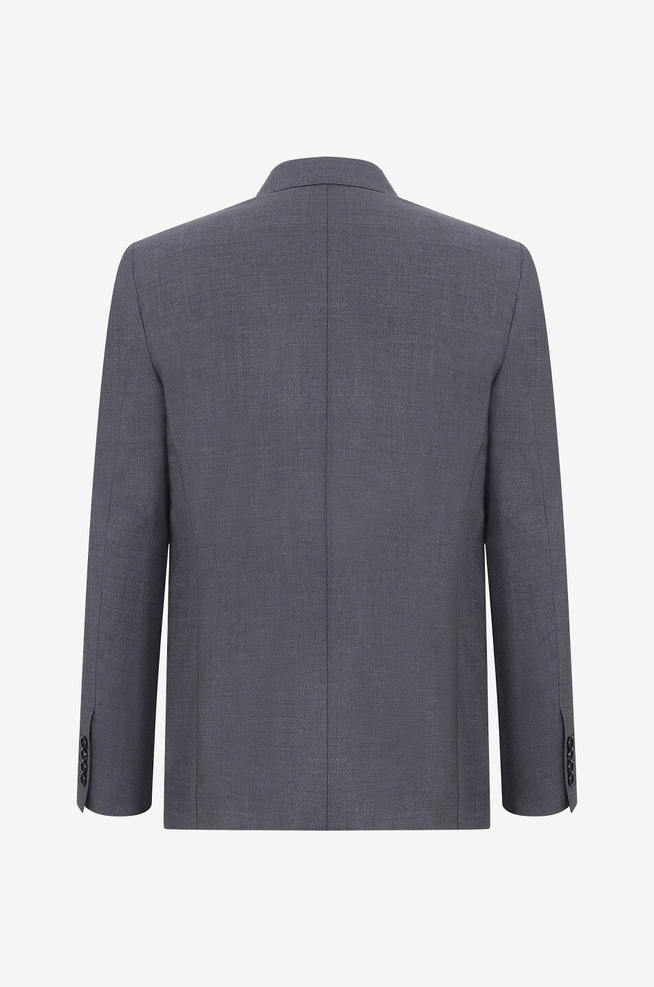 AMI Einrehigher Blazer aus Wolle Herren DUNKELGRAU 2