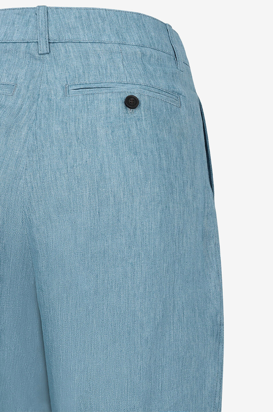 Weite Anzughose aus Leinen Silver