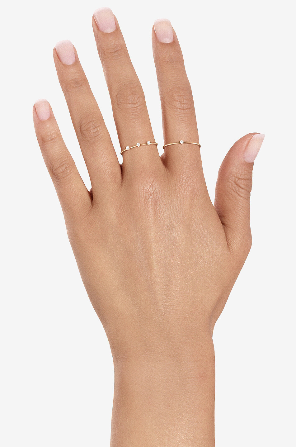 Ring aus Roségold und Diamant Stardust