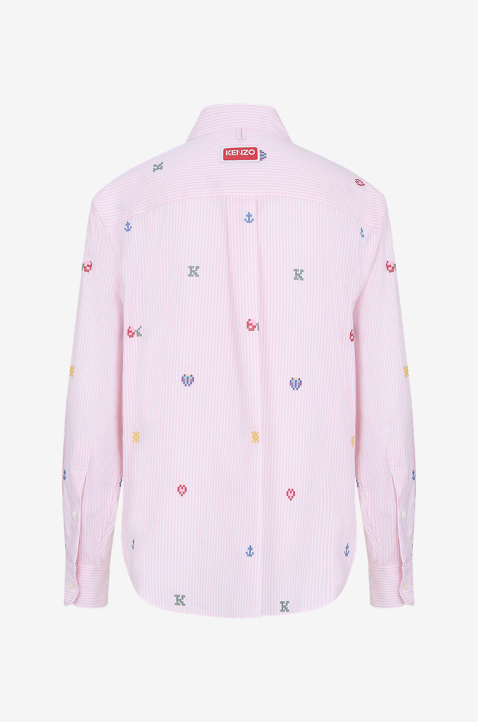 Kenzo Pixel cotton long-sleeved shirt