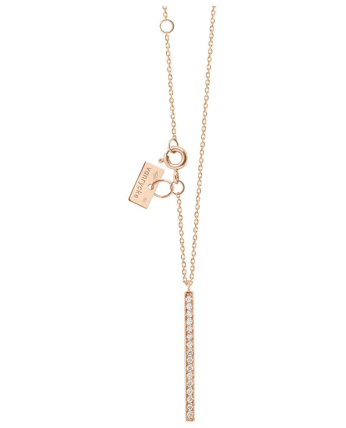 VANRYCKE Collier en or rose à pendentif diamants Medellin Femme ROSE 4