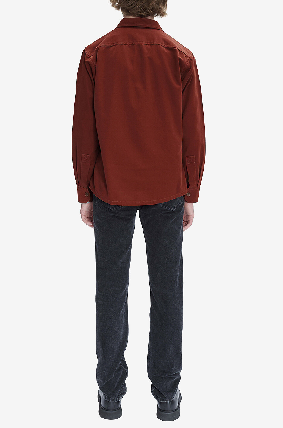 A.P.C. Graham Cavalier canvas shirt jacket Men RED 4