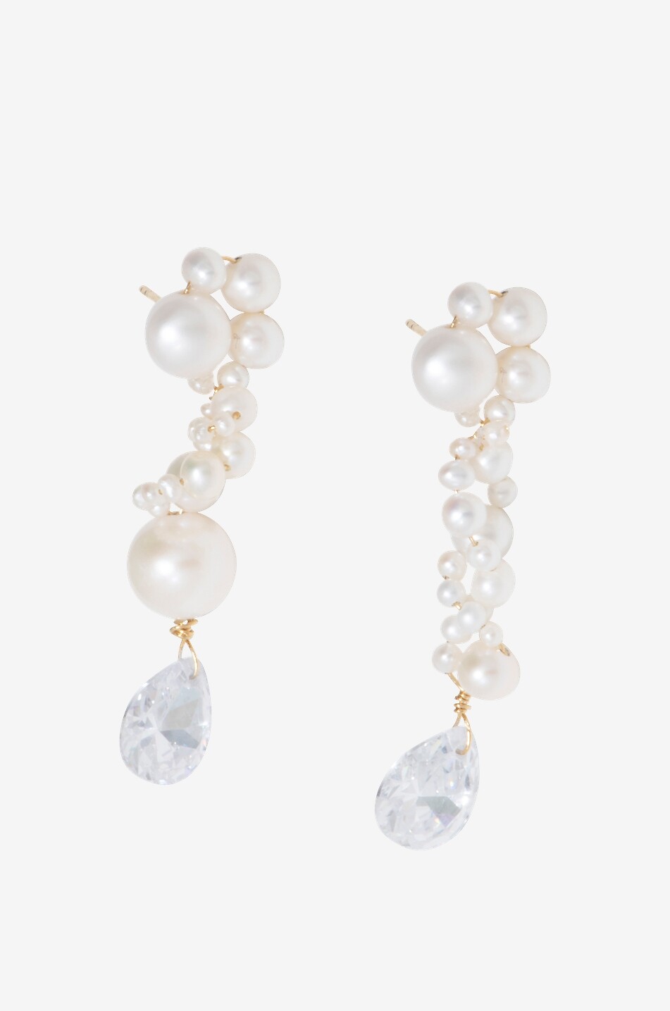 Boucles d'oreilles perles Past in a Future Tense