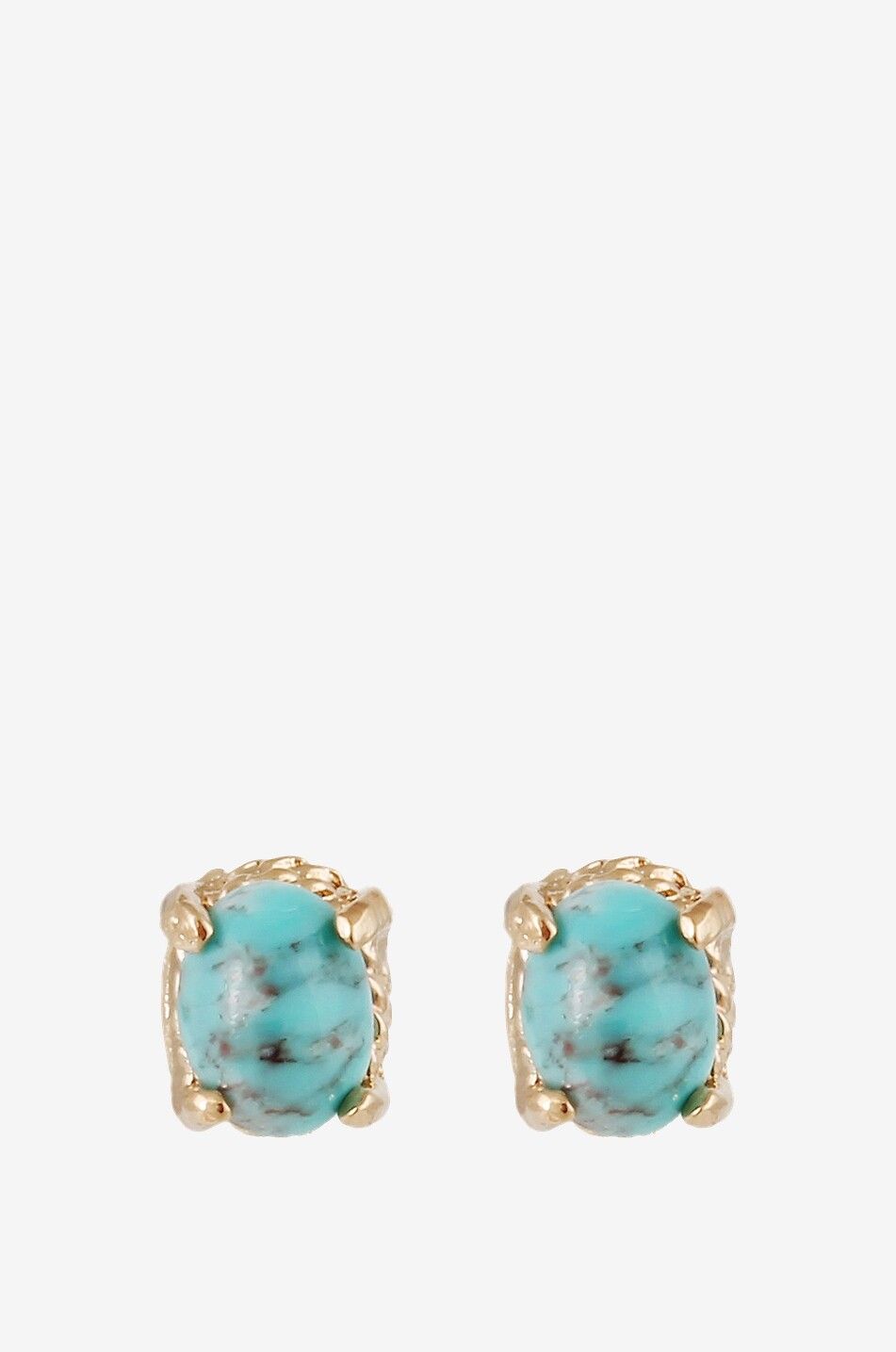 Lucce cabochon adorned stud earrings