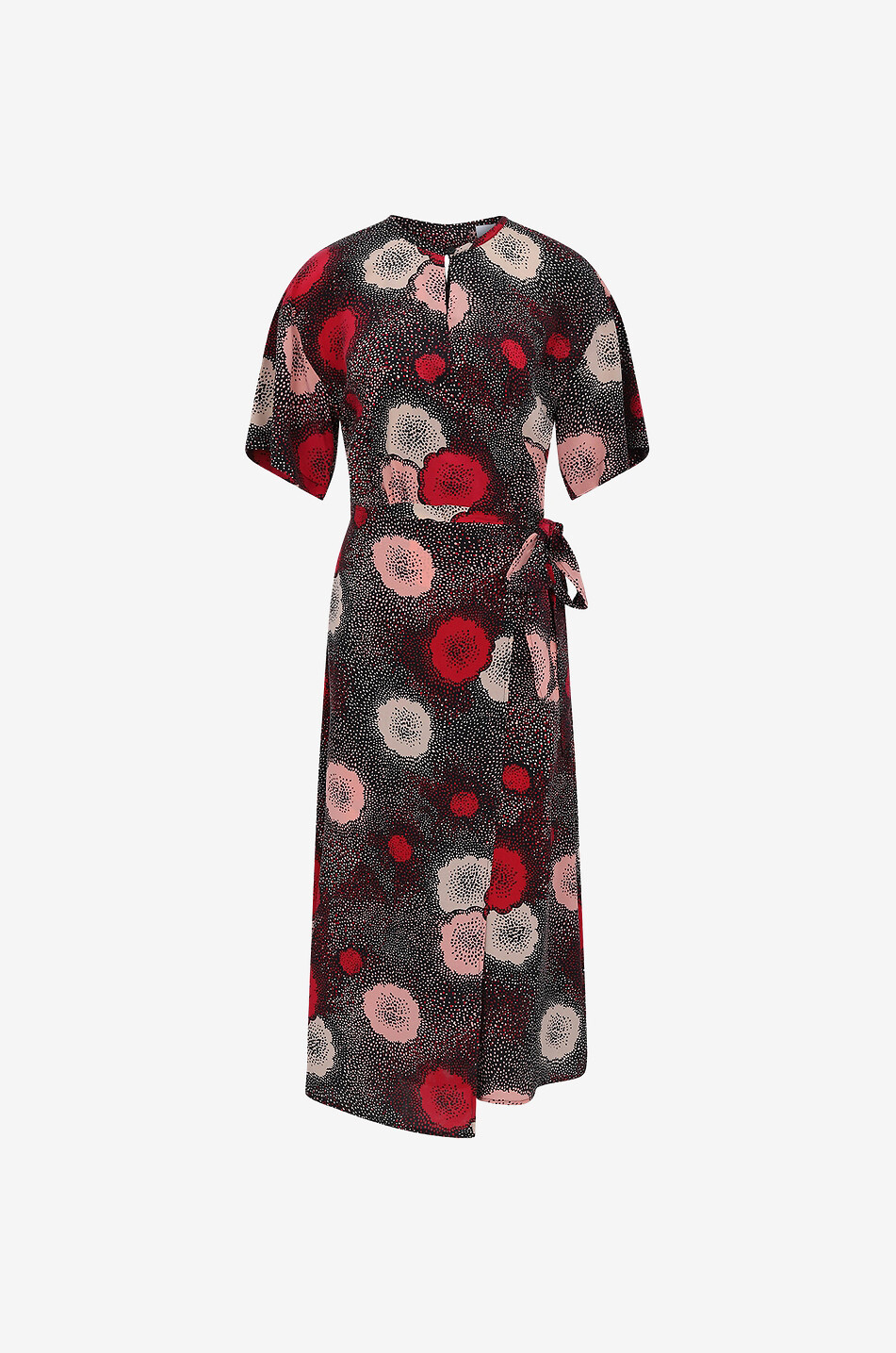Midi-Wickelkleid oder Seide Korinne