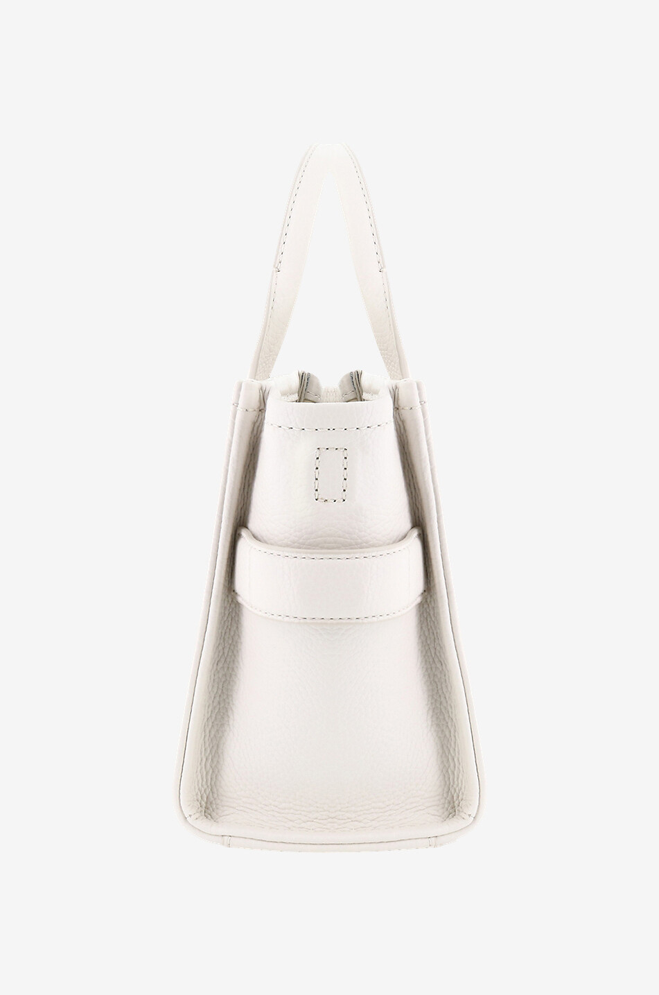 MARC JACOBS Sac cabas en cuir The Small Tote Bag Femme BLANC CASSE 4