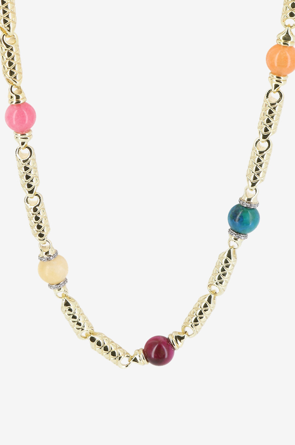 BE MAAD Collier épais orné de pierres multicolores Oro Femme MULTICOLORE 1