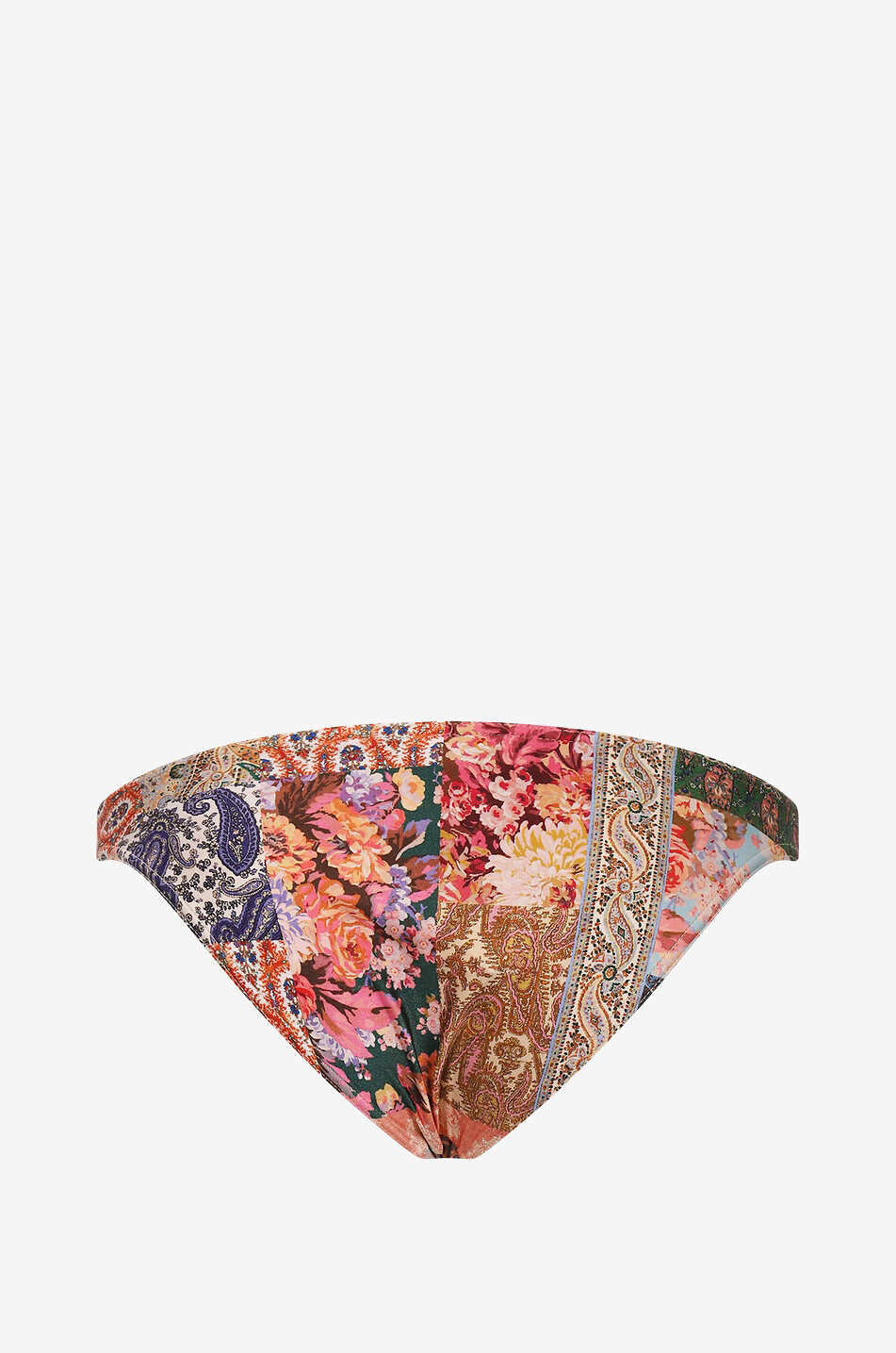 Devi Skinny patchwork printed bikini bottoms